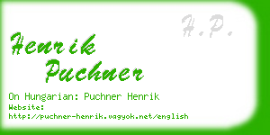 henrik puchner business card